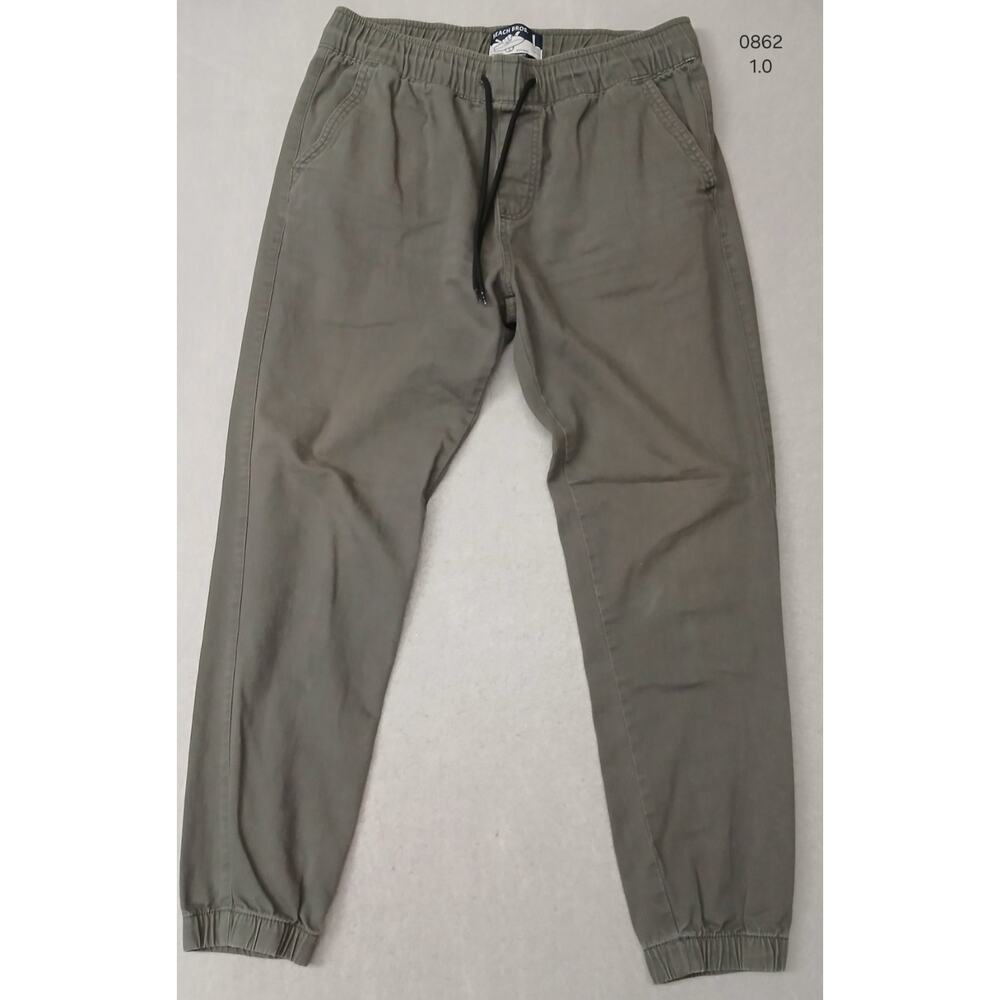 Beach Bros. (Large) Men's Gray Straight Fit Ankle Pants